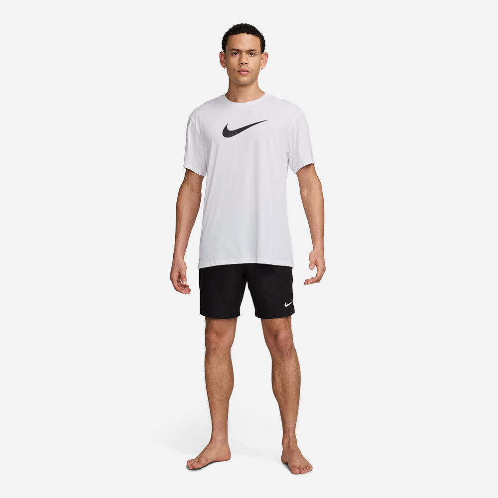 Áo Bơi Thể Thao Nam Nike Swim Short Sleeve Hydroguard - Trắng - Supersports Vietnam