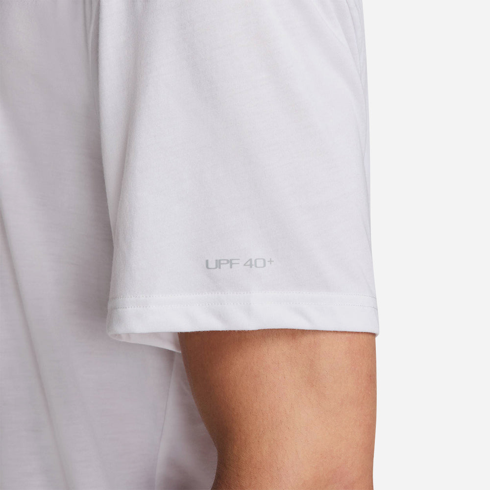 Áo Bơi Thể Thao Nam Nike Swim Short Sleeve Hydroguard - Trắng - Supersports Vietnam