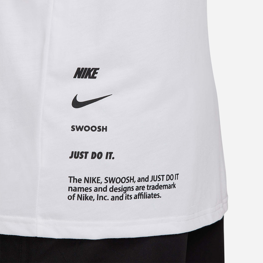 Áo Bơi Thể Thao Nam Nike Swim Short Sleeve Hydroguard - Trắng - Supersports Vietnam
