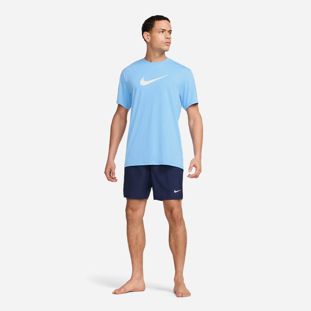 Áo Bơi Thể Thao Nam Nike Swim Short Sleeve Hydroguard - Xanh Dương - Supersports Vietnam