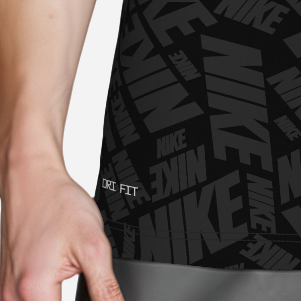 Áo Bơi Chống Nắng Nam Nike Swim Fall Embossed Hydro Short Sleeve Hydroguard - Đen - Supersports Vietnam