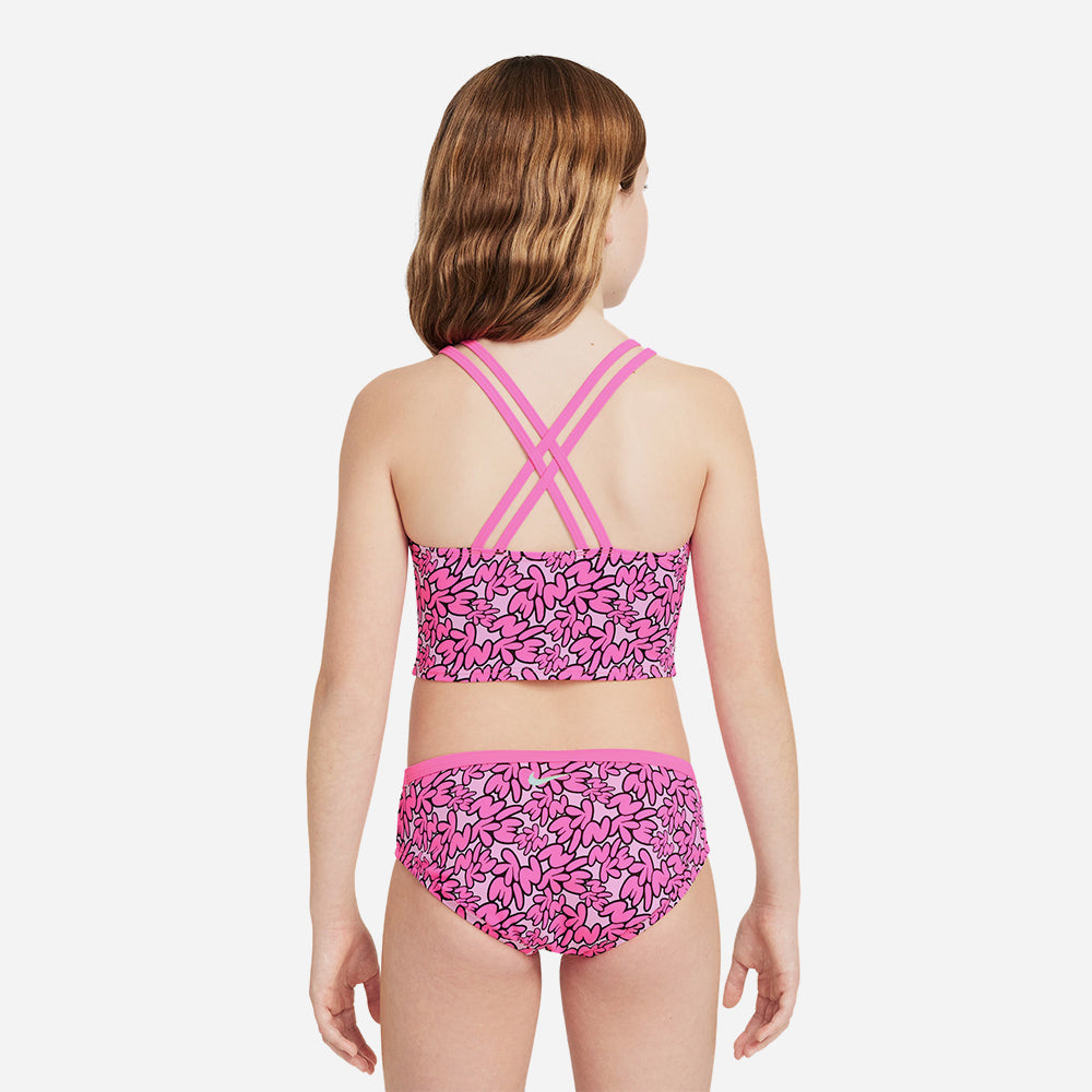Đồ Bơi Thể Thao Hai Mảnh Bé Gái Nike Swim Spiderback - Hồng - Supersports Vietnam