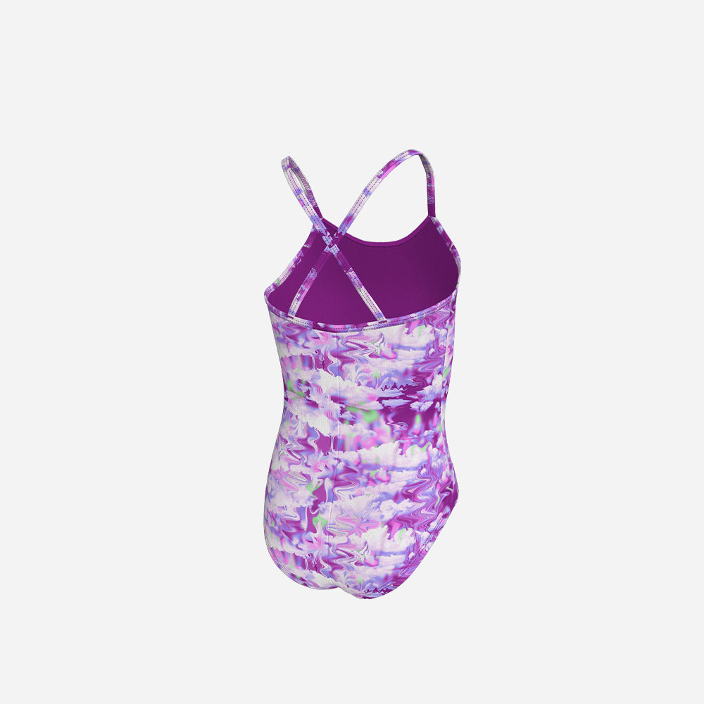 Đồ Bơi Thể Thao Một Mảnh Bé Gái Nike Swim Crossback - Tím - Supersports Vietnam