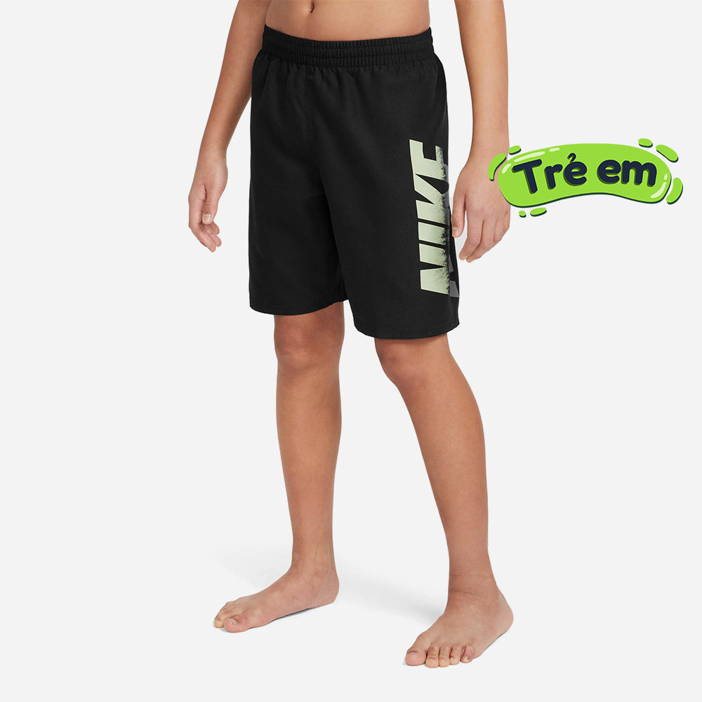 Quần Bơi Thể Thao Bé Trai Nike Swim 7" Volley - Đen - Supersports Vietnam