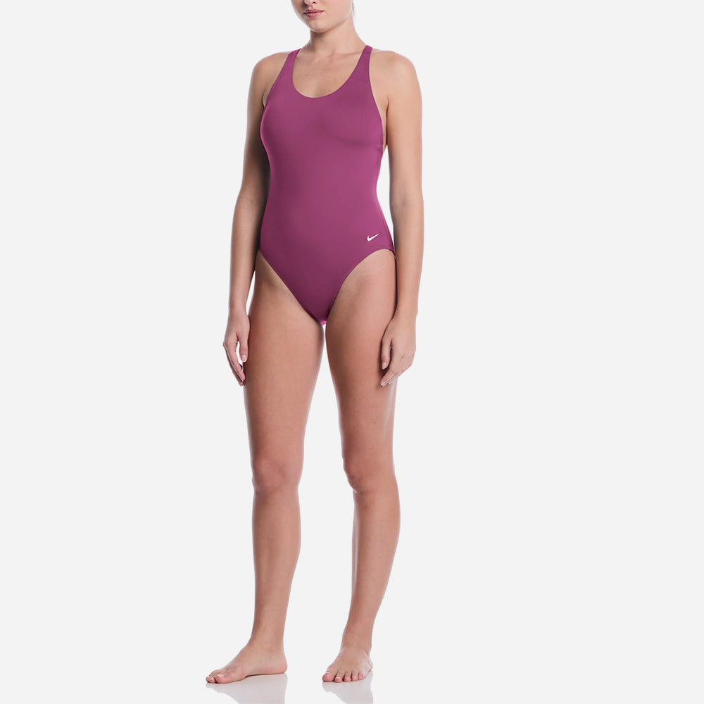 Đồ Bơi Một Mảnh Nữ Nike Swim Effortless Essential Scoop Neck - Hồng - Supersports Vietnam