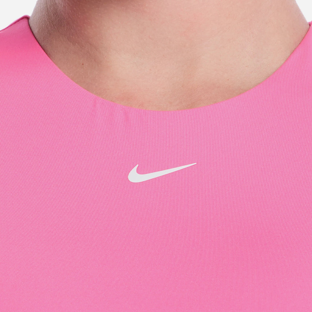 Áo Bơi Chống Nắng Nữ Nike Swim Cropped Short-Sleeve - Hồng - Supersports Vietnam