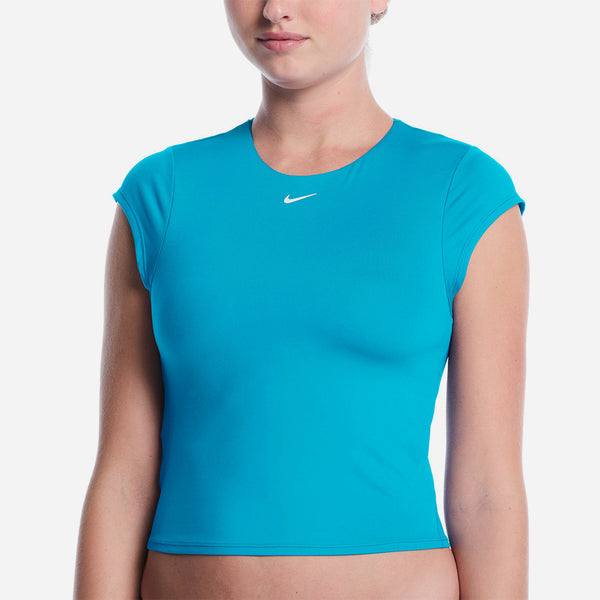 Áo Bơi Chống Nắng Nữ Nike Swim Effortless Essential Cap Sleeve - Xanh Dương - Supersports Vietnam