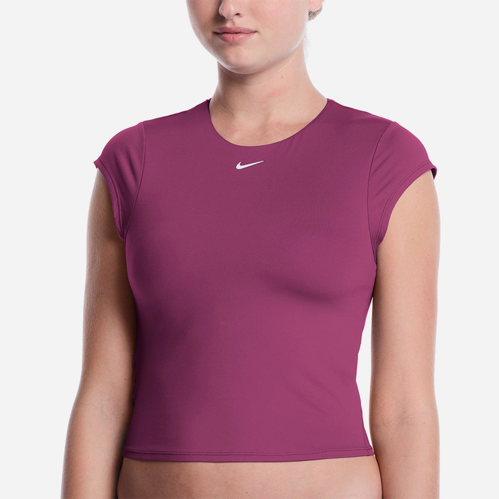 Áo Bơi Chống Nắng Nữ Nike Swim Effortless Essential Cap Sleeve - Hồng - Supersports Vietnam