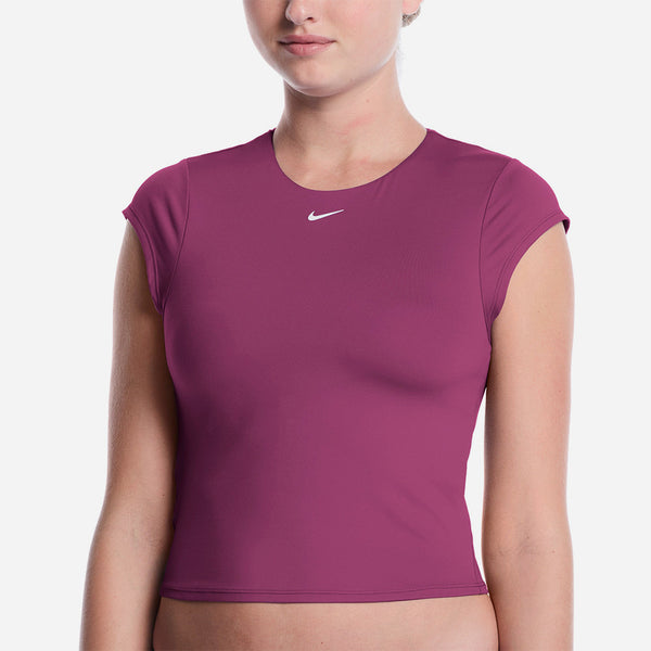 Áo Bơi Chống Nắng Nữ Nike Swim Effortless Essential Cap Sleeve - Hồng - Supersports Vietnam