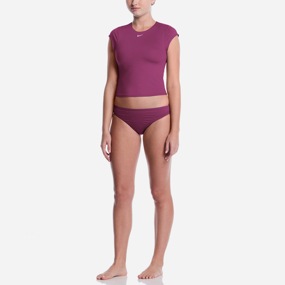 Áo Bơi Chống Nắng Nữ Nike Swim Effortless Essential Cap Sleeve - Hồng - Supersports Vietnam