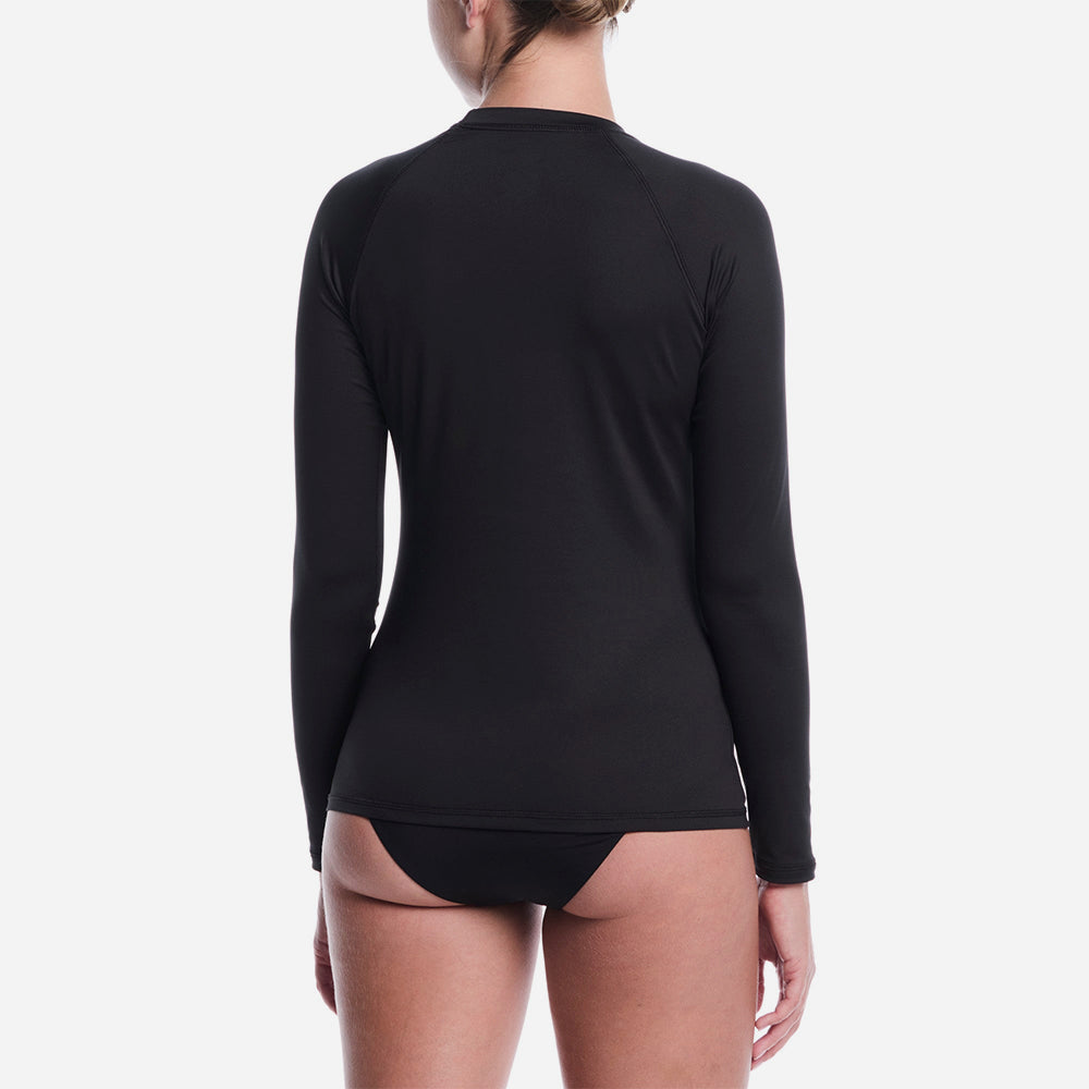 Áo Bơi Chống Nắng Nữ Nike Swim Hydroguard Long Sleeve - Đen - Supersports Vietnam