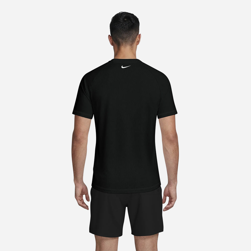 Áo Bơi Chống Nắng Nam Nike Swim Hydroguard Short Sleeve - Đen - Supersports Vietnam