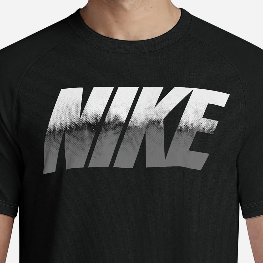 Áo Bơi Chống Nắng Nam Nike Swim Hydroguard Short Sleeve - Đen - Supersports Vietnam