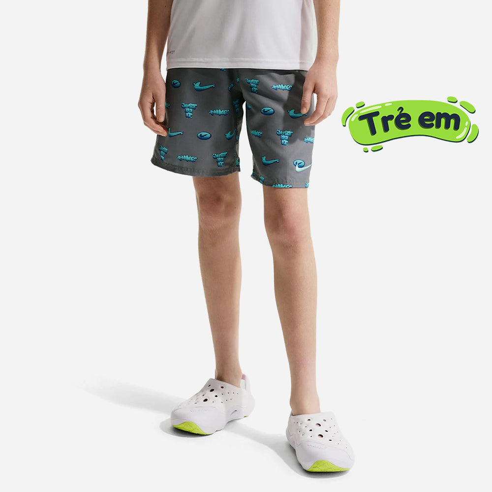 Quần Bơi Bé Trai Nike Swim Breaker Brief 7 Inch Volley - Xám - Supersports Vietnam
