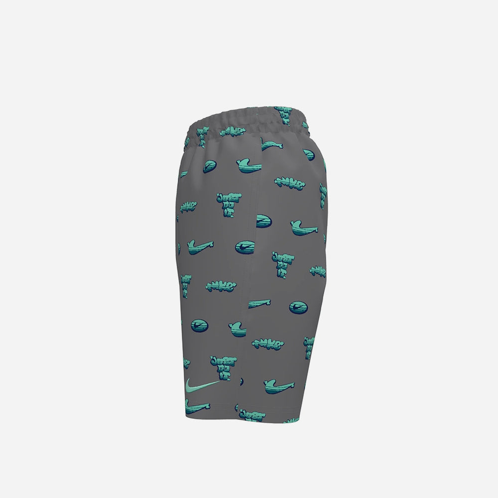 Quần Bơi Bé Trai Nike Swim Breaker Brief 7 Inch Volley - Xám - Supersports Vietnam