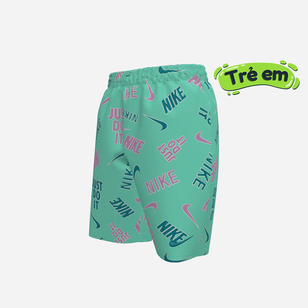 Quần Bơi Bé Trai Nike Swim Breaker Brief 7 Inch Volley - Xanh Lá - Supersports Vietnam