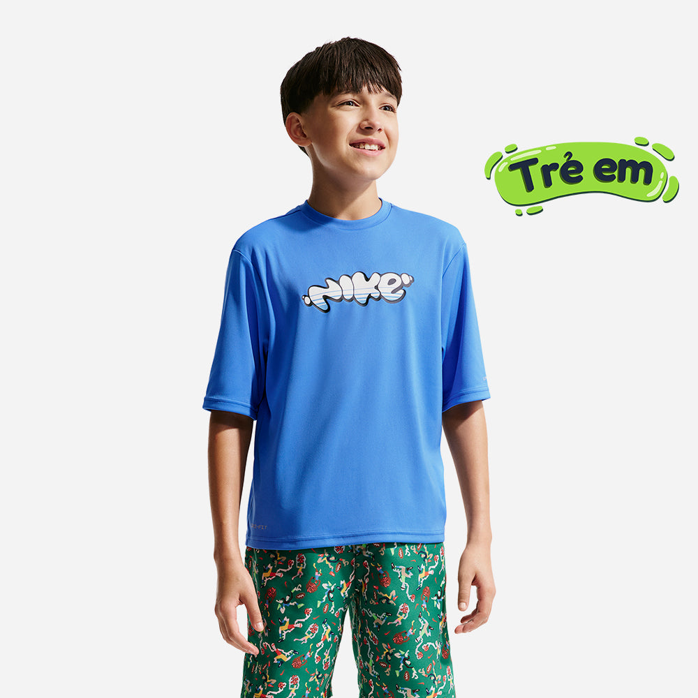 Áo Bơi Chống Nắng Bé Trai Nike Swim Hydroguard - Xanh Dương - Supersports Vietnam