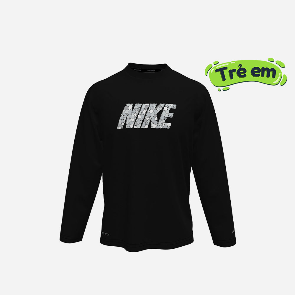 Áo Bơi Chống Nắng Bé Trai Nike Swim Hydroguard Dri-Fit Uv Long Sleeve - Đen - Supersports Vietnam