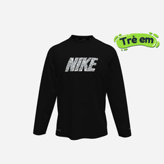 Áo Bơi Chống Nắng Bé Trai Nike Swim Hydroguard Dri-Fit Uv Long Sleeve - Đen - Supersports Vietnam
