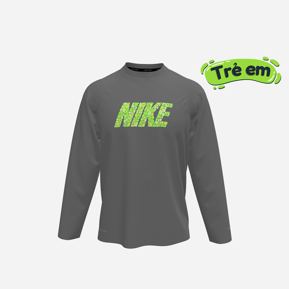 Áo Bơi Chống Nắng Bé Trai Nike Swim Hydroguard Dri-Fit Uv Long Sleeve - Xám - Supersports Vietnam