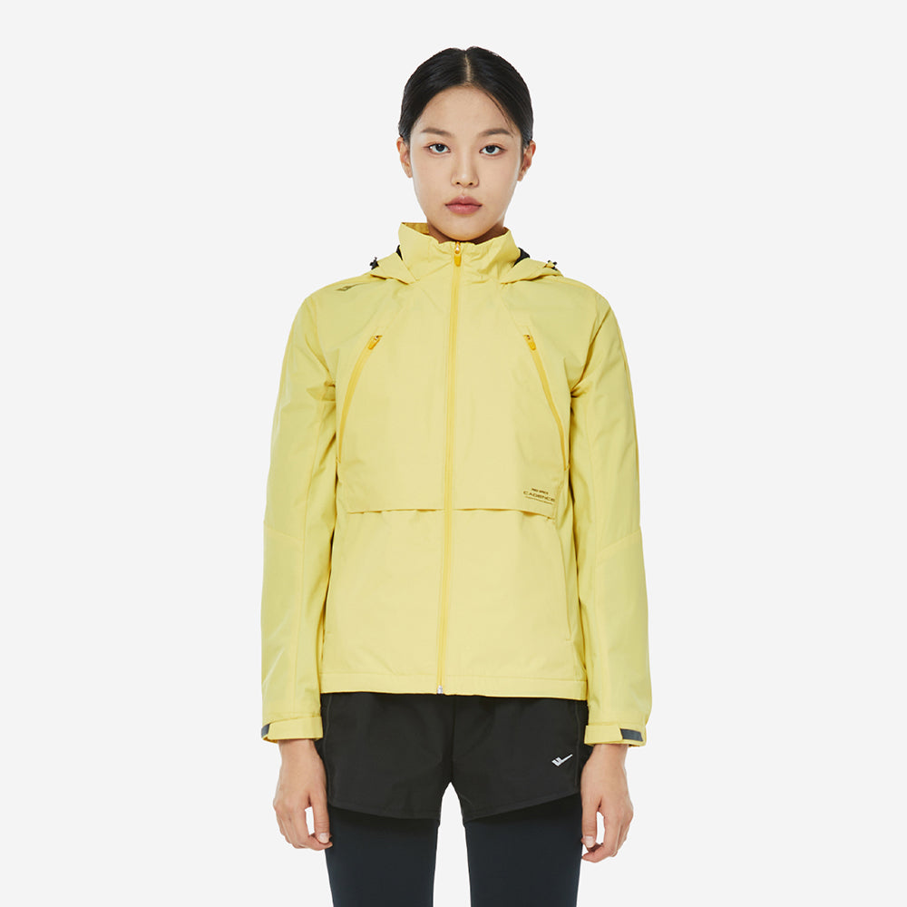 Áo Khoác Thể Thao Nữ Prospecs 2Layer Hooded Running - Vàng - Supersports Vietnam