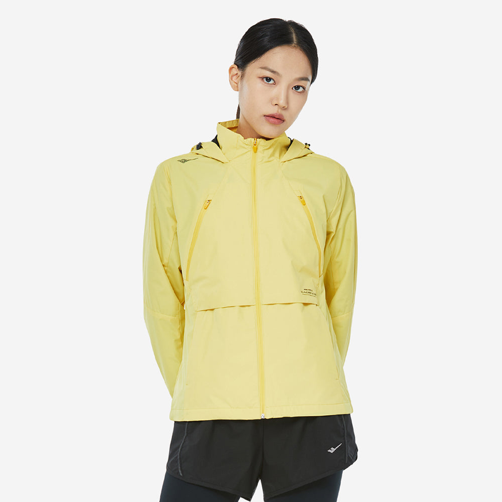 Áo Khoác Thể Thao Nữ Prospecs 2Layer Hooded Running - Vàng - Supersports Vietnam