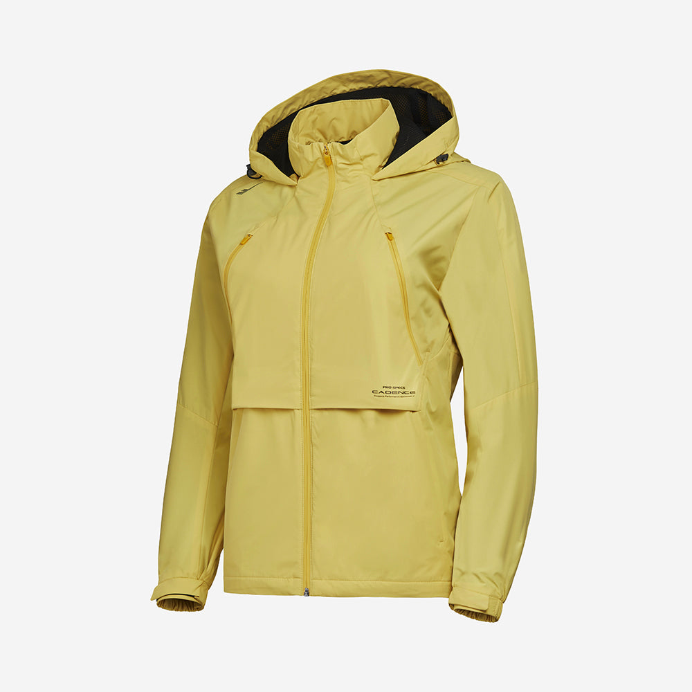 Áo Khoác Thể Thao Nữ Prospecs 2Layer Hooded Running - Vàng - Supersports Vietnam