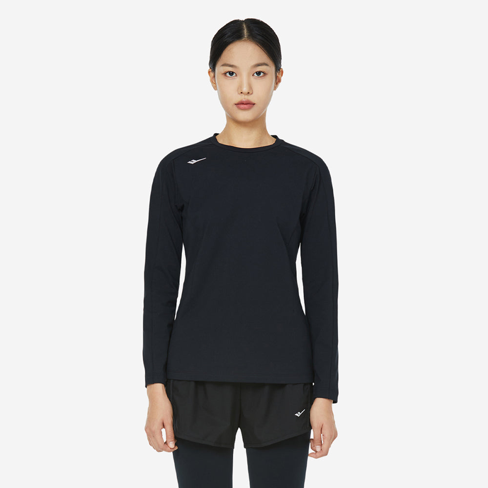 Áo Tay Ngắn Nữ Prospecs Graphic Point Running Round - Đen - Supersports Vietnam