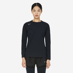 Áo Tay Ngắn Nữ Prospecs Graphic Point Running Round - Đen - Supersports Vietnam