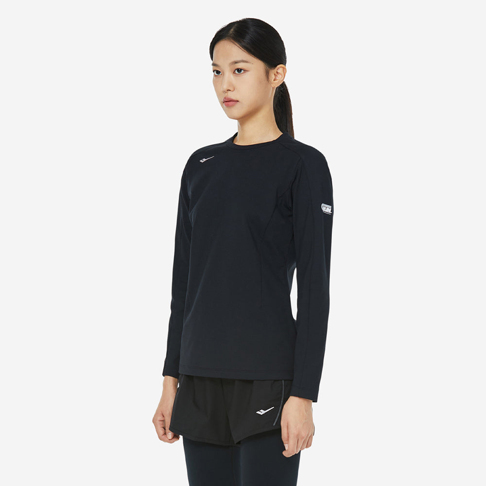 Áo Tay Ngắn Nữ Prospecs Graphic Point Running Round - Đen - Supersports Vietnam