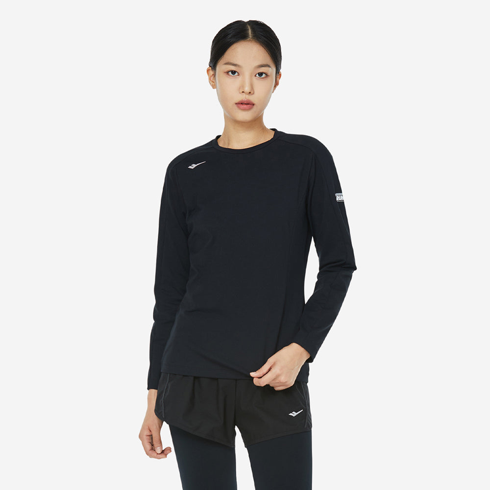 Áo Tay Ngắn Nữ Prospecs Graphic Point Running Round - Đen - Supersports Vietnam