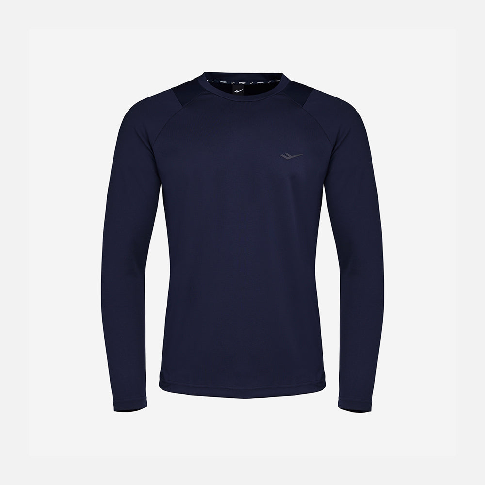 Áo Tay Dài Nam Prospecs Material Color Matching Round - Xanh Navy - Supersports Vietnam