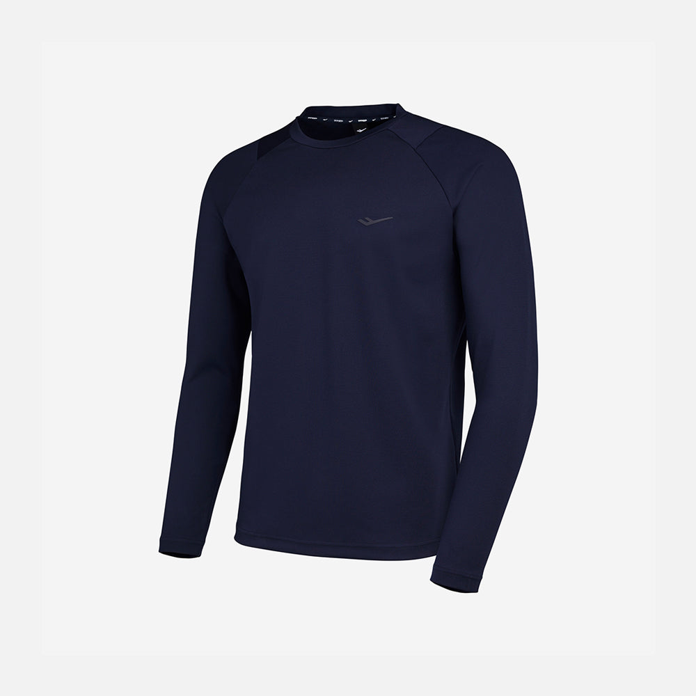 Áo Tay Dài Nam Prospecs Material Color Matching Round - Xanh Navy - Supersports Vietnam