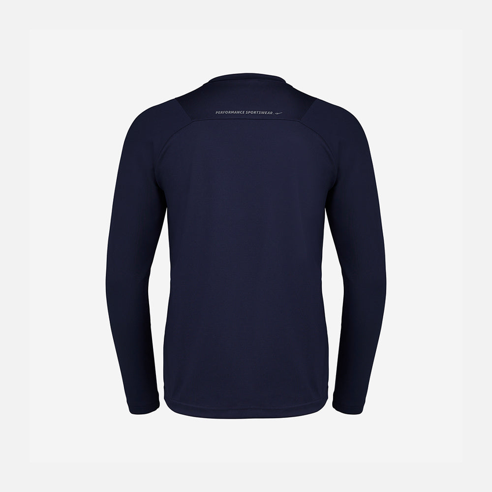 Áo Tay Dài Nam Prospecs Material Color Matching Round - Xanh Navy - Supersports Vietnam