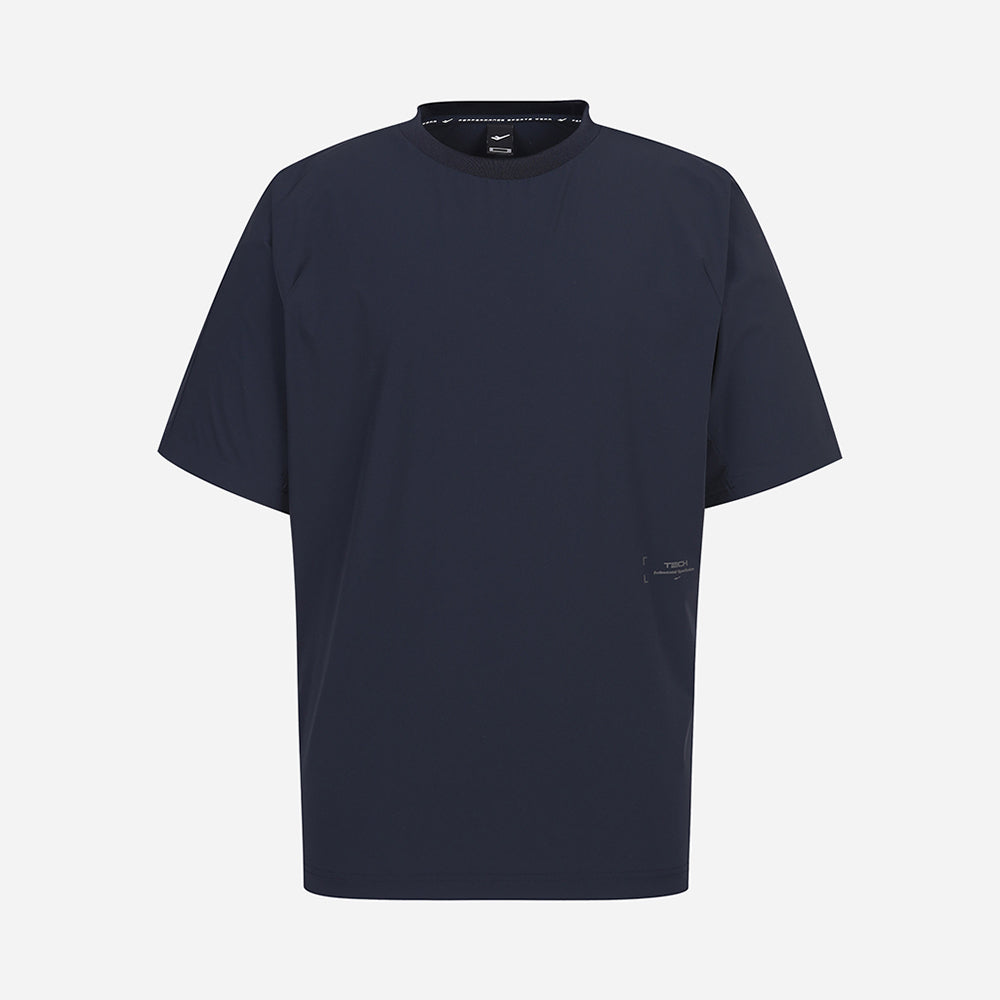 Áo Tay Ngắn Nam Prospecs Tm-Clean Round Woven Mt-M412 - Xanh Navy - Supersports Vietnam