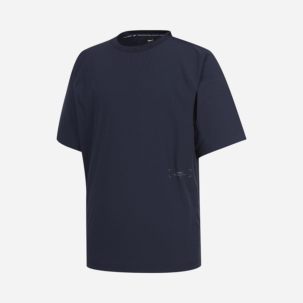Áo Tay Ngắn Nam Prospecs Tm-Clean Round Woven Mt-M412 - Xanh Navy - Supersports Vietnam