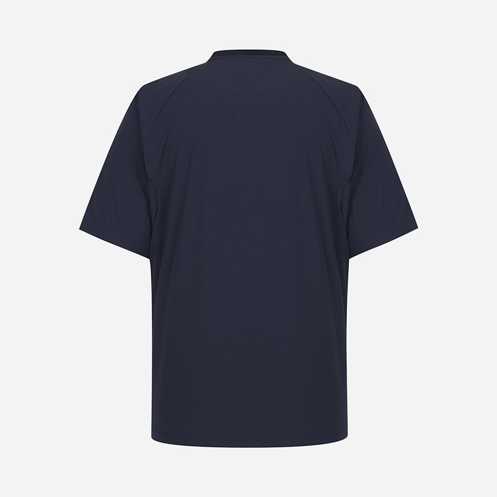 Áo Tay Ngắn Nam Prospecs Tm-Clean Round Woven Mt-M412 - Xanh Navy - Supersports Vietnam