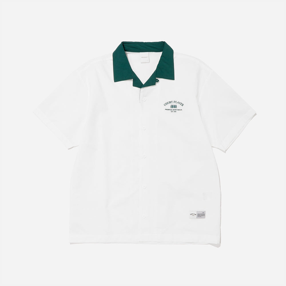 Áo Polo Tay Ngắn Nam Prospecs Seersucker Sleeve Shirt Mt-X491 - Trắng - Supersports Vietnam