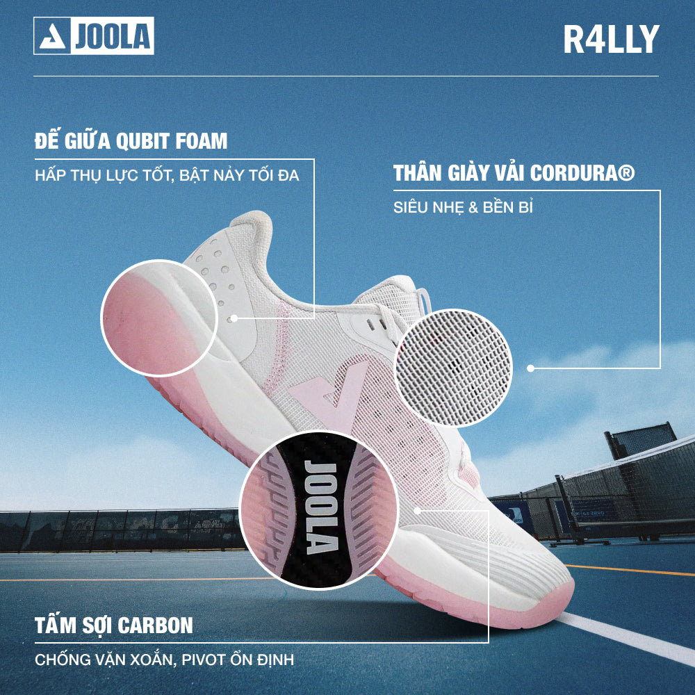 Giày Pickleball Nữ JOOLA R4Lly - Hồng - Supersports Vietnam