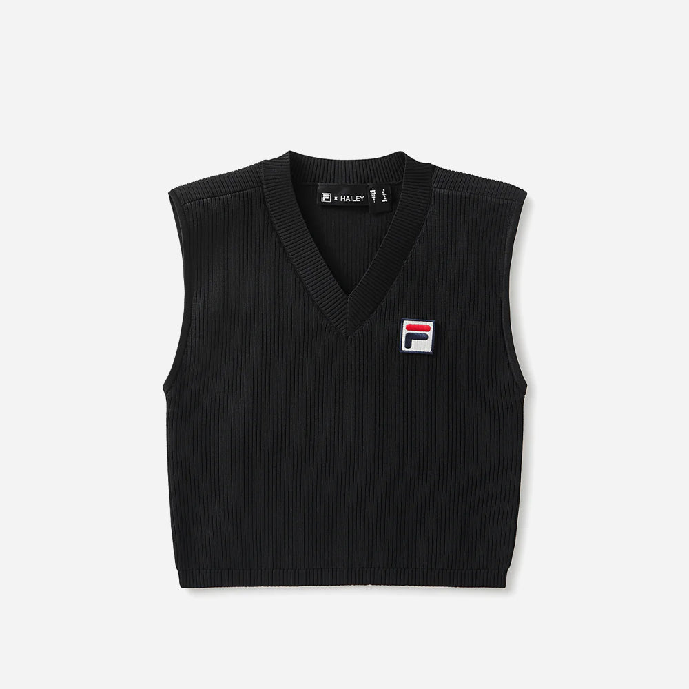 Áo Thun Nữ Fila Hailey Bieber - Đen - Supersports Vietnam