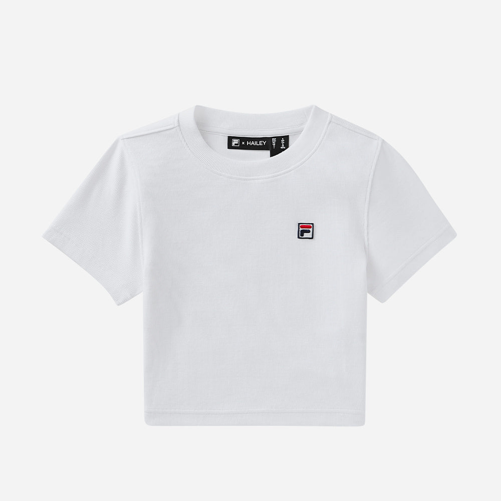 Áo Thun Nữ Fila Hailey Bieber Baby - Trắng - Supersports Vietnam