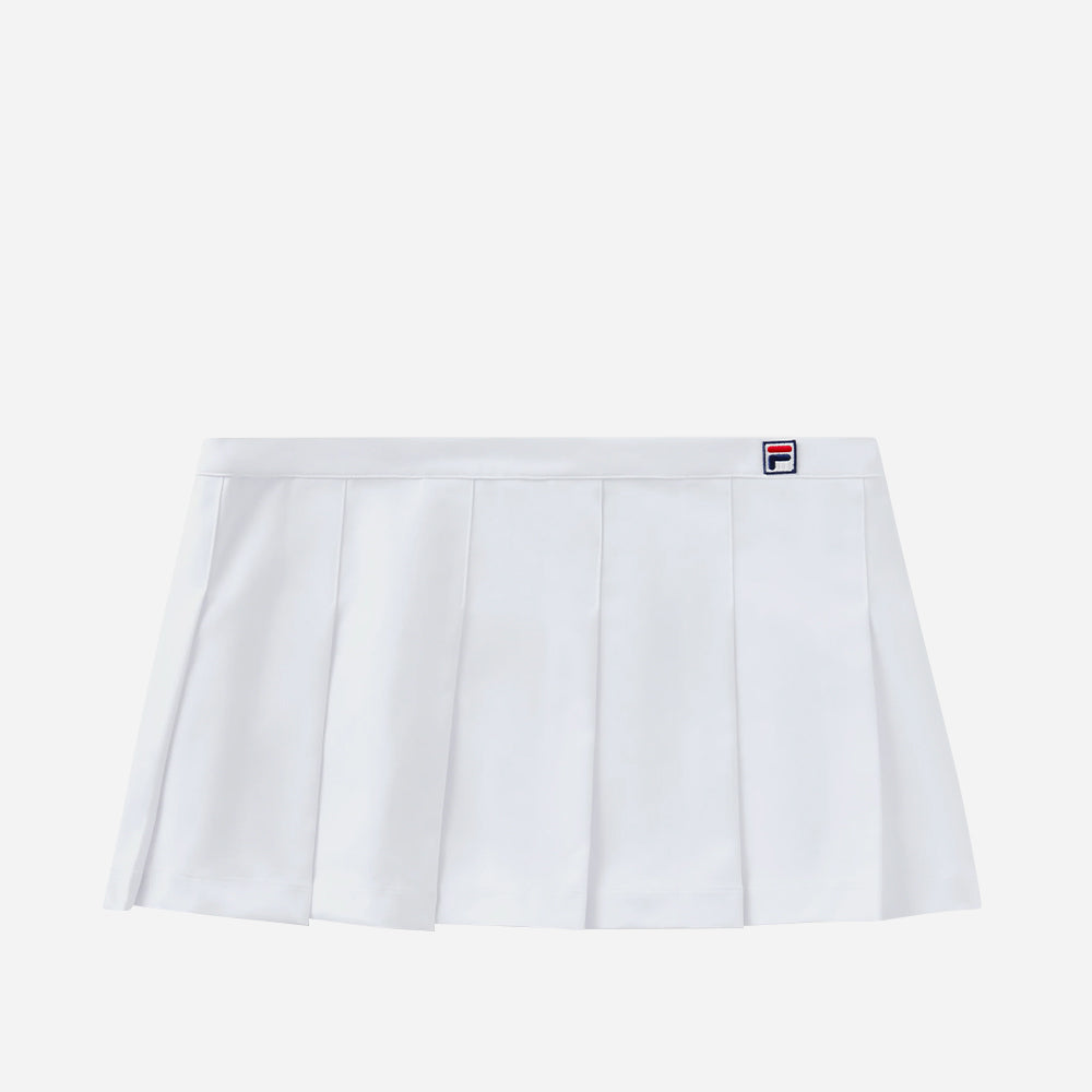 Chân Váy Nữ Fila Hailey Bieber Pleated - Trắng - Supersports Vietnam