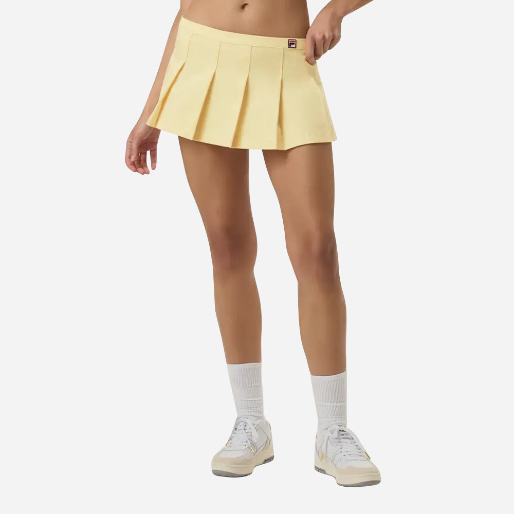 Chân Váy Nữ Fila Hailey Bieber Pleated - Vàng - Supersports Vietnam