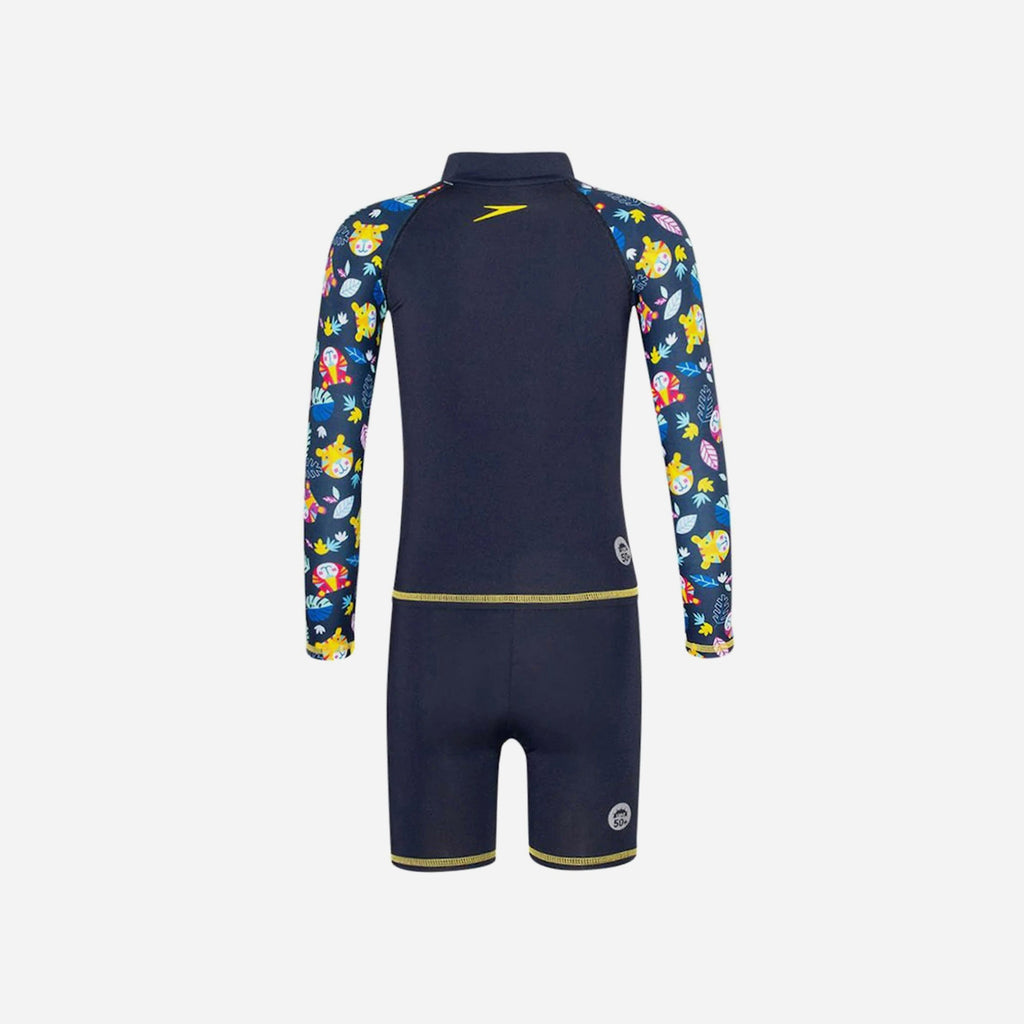 Bộ Đồ Bơi Chống Nắng Tay Dài Kèm Quần Bé Trai Speedo Performance - Xanh Navy - Supersports Vietnam