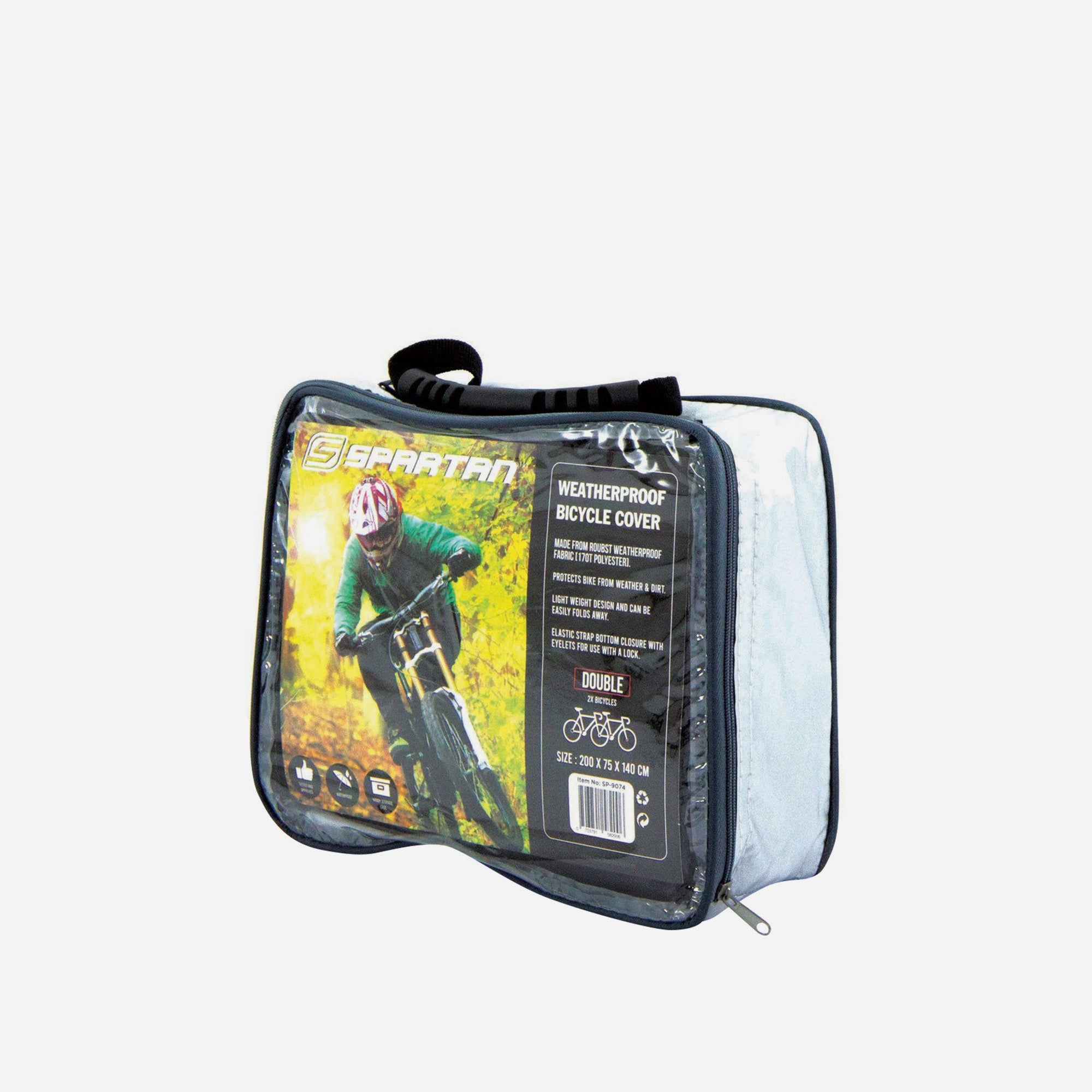 Miếng Bọc Bảo Vệ Spartan Waterproof Bicycle Cover - Double Bike - Đen - Supersports Vietnam