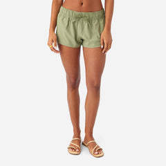 Women's Oneill Saltwater Solids Laney 2" Shorts - Army Green