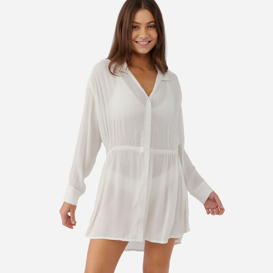 Women's O'Neill Cami Stripe Cover-Up Dress - White