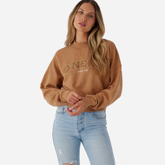 Women's O'Neill Moment Crop Hoodies - Brown