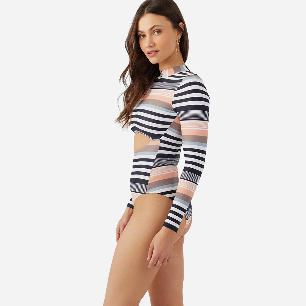 Women's O'Neill Merhaba Stripe Oxnard Surf Swimsuit Multicolor