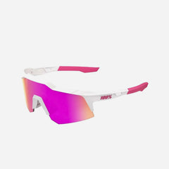 Kính 100% Speedcraft - Matte White/Pink Hiper Vital Pink Mirror - Supersports Vietnam